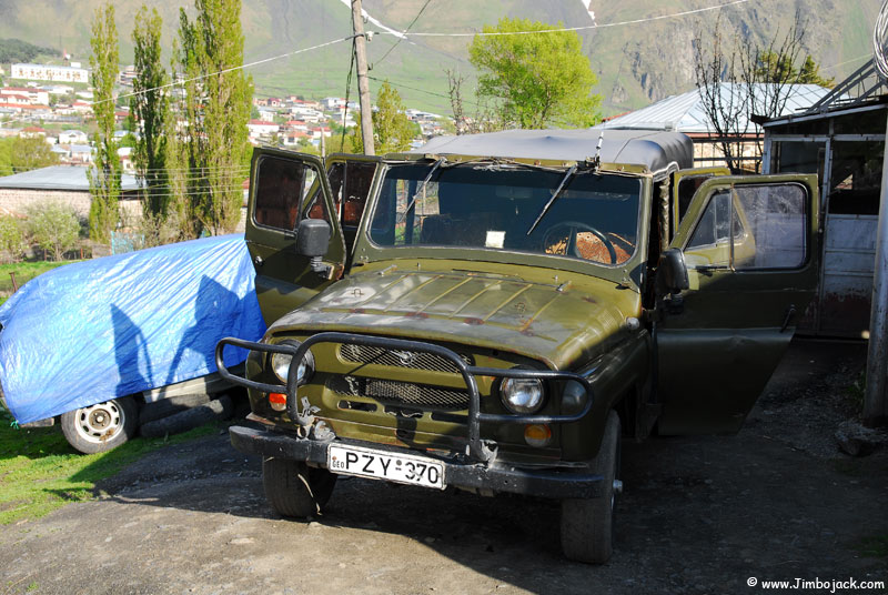 My Uaz jeep and the journey to Darial Gorge and the Russian border