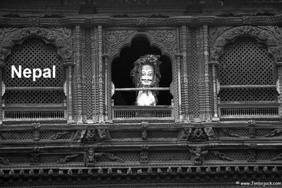 Index - Nepal - Window in a house, Bhaktapur